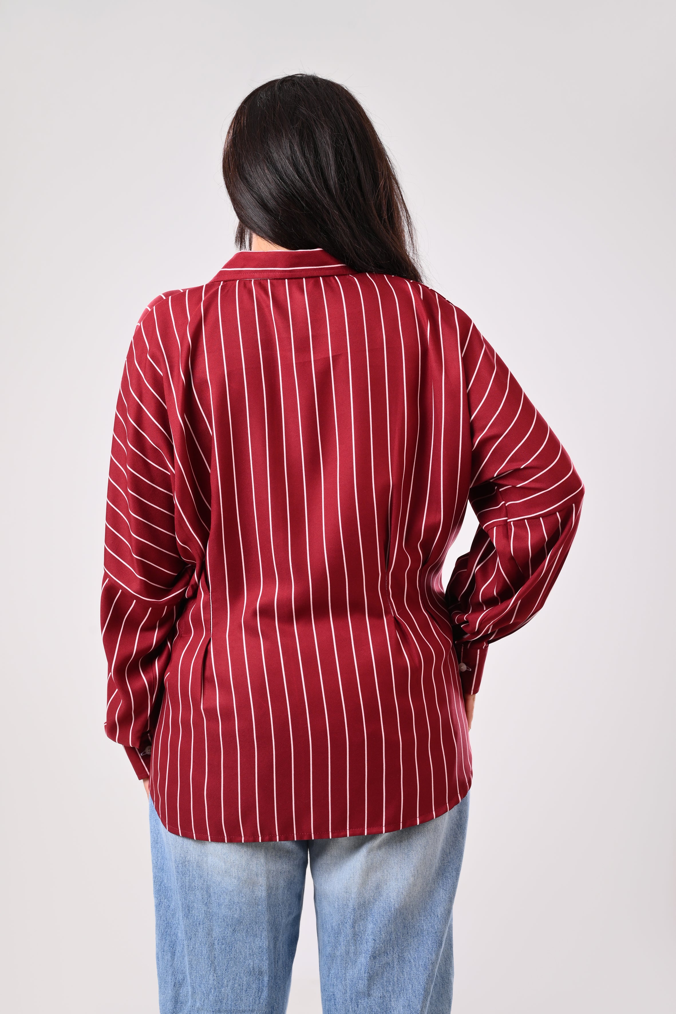 Noir Line Shirt-Burgundy