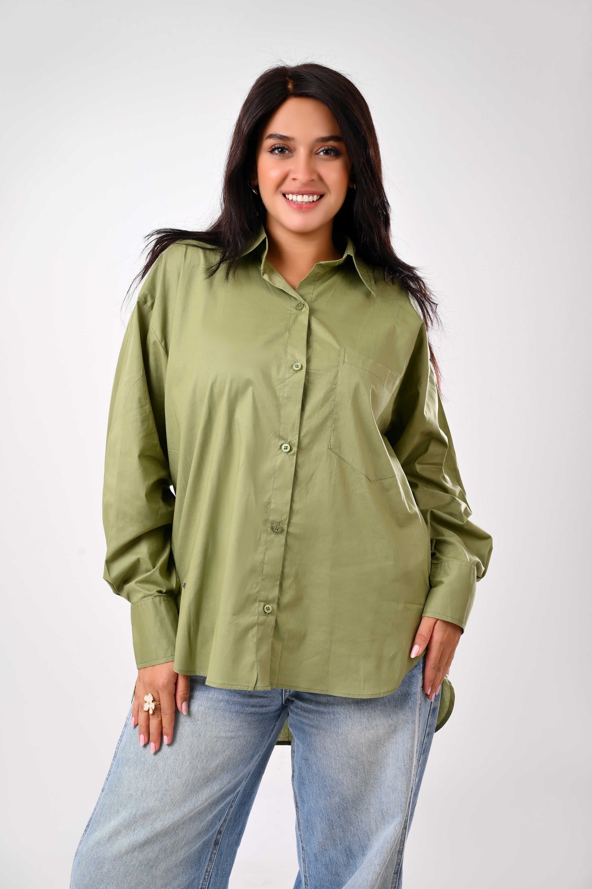 Charm Shirt-Olive