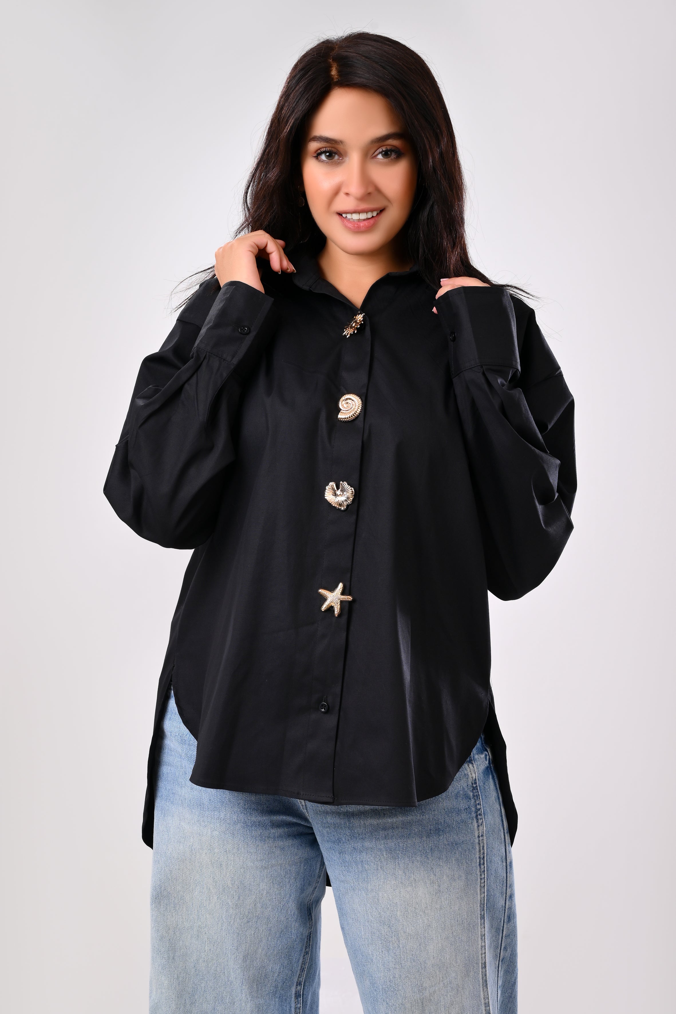 Charm Shirt-Black