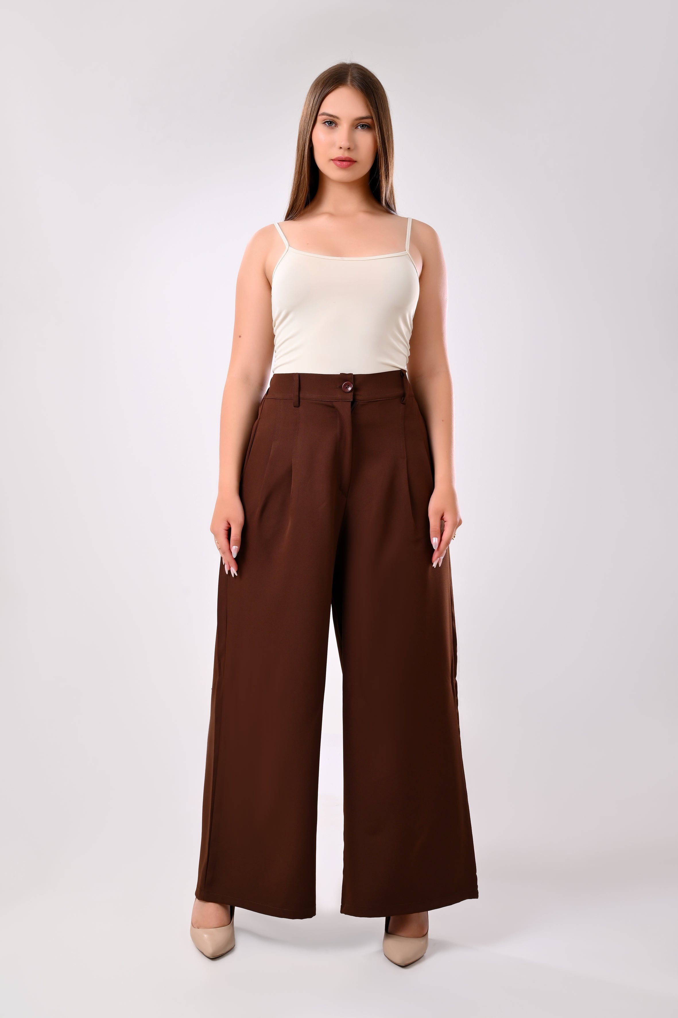 Flora Pants-Brown