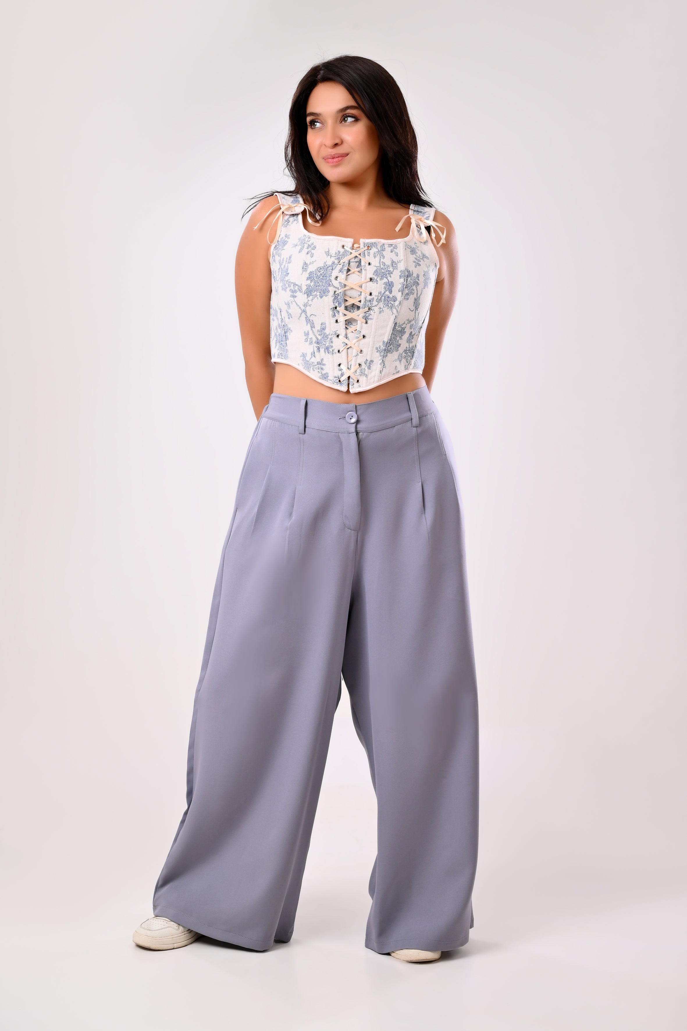 Flora Pants-Gray