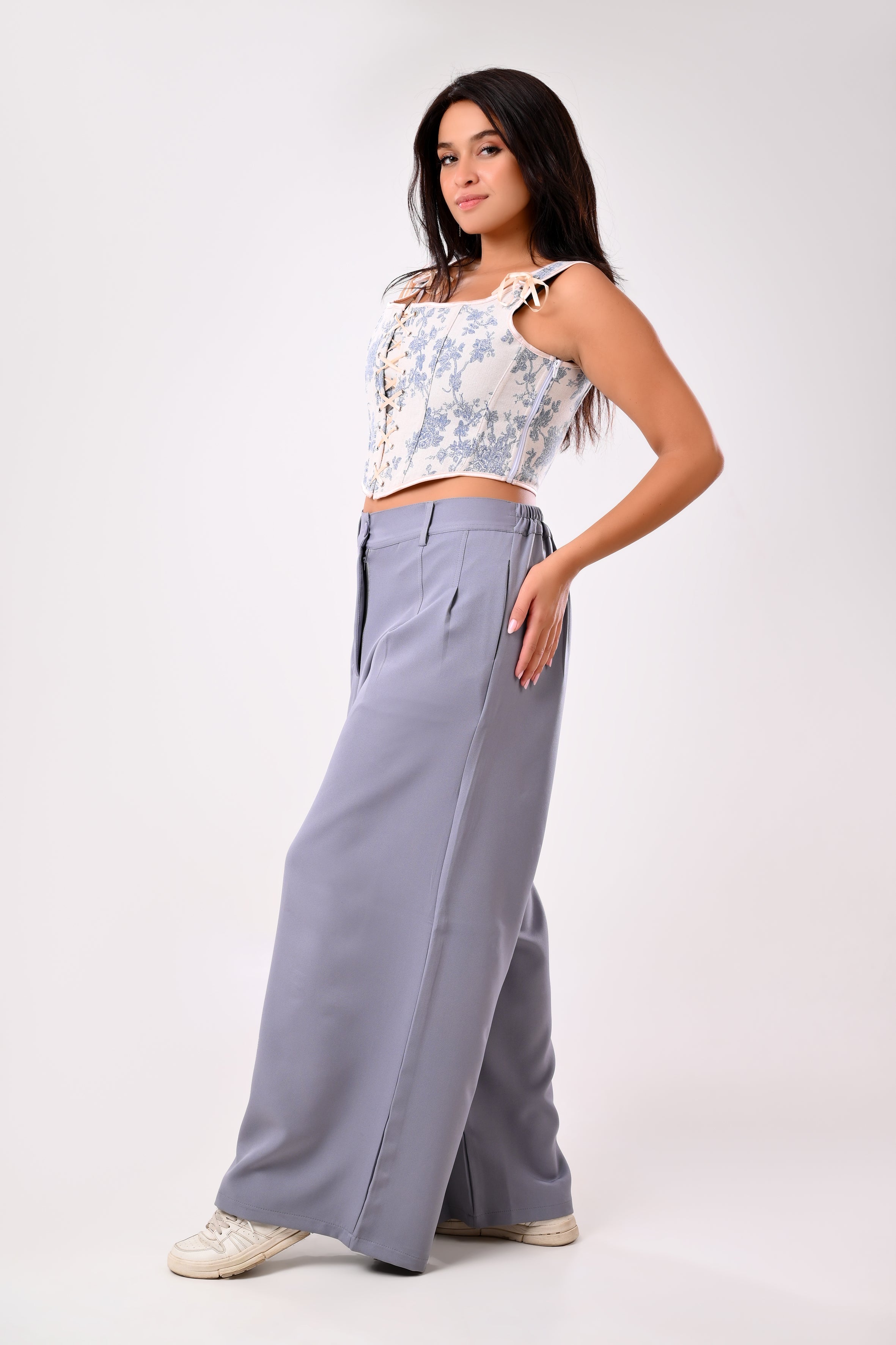 Flora Pants-Gray